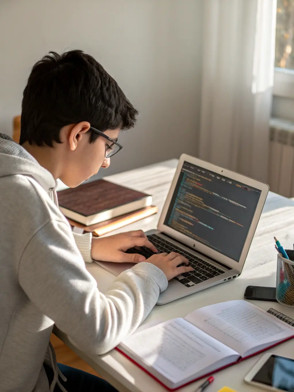A student successfully completing a data analysis project, showcasing their ability to clean and analyze a real-world dataset.