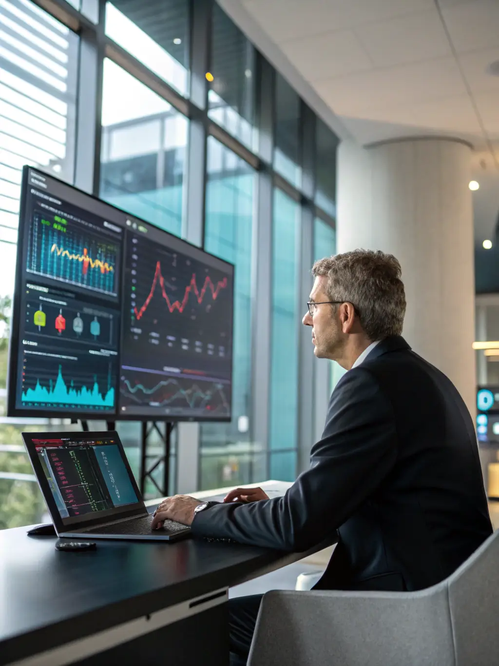 A dashboard displaying key performance indicators (KPIs) and data visualizations, used in the Data Visualization module.